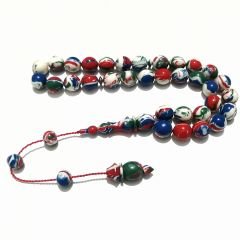 Sistem Püsküllü Özel İşçilikli Küre Kesim Arizona Firuze Tesbih