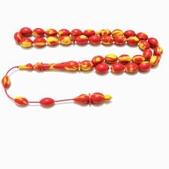 Sistem Püsküllü Özel İşçilikli Sarı Kırmızı Arizona Firuze Taraftar Tesbihi