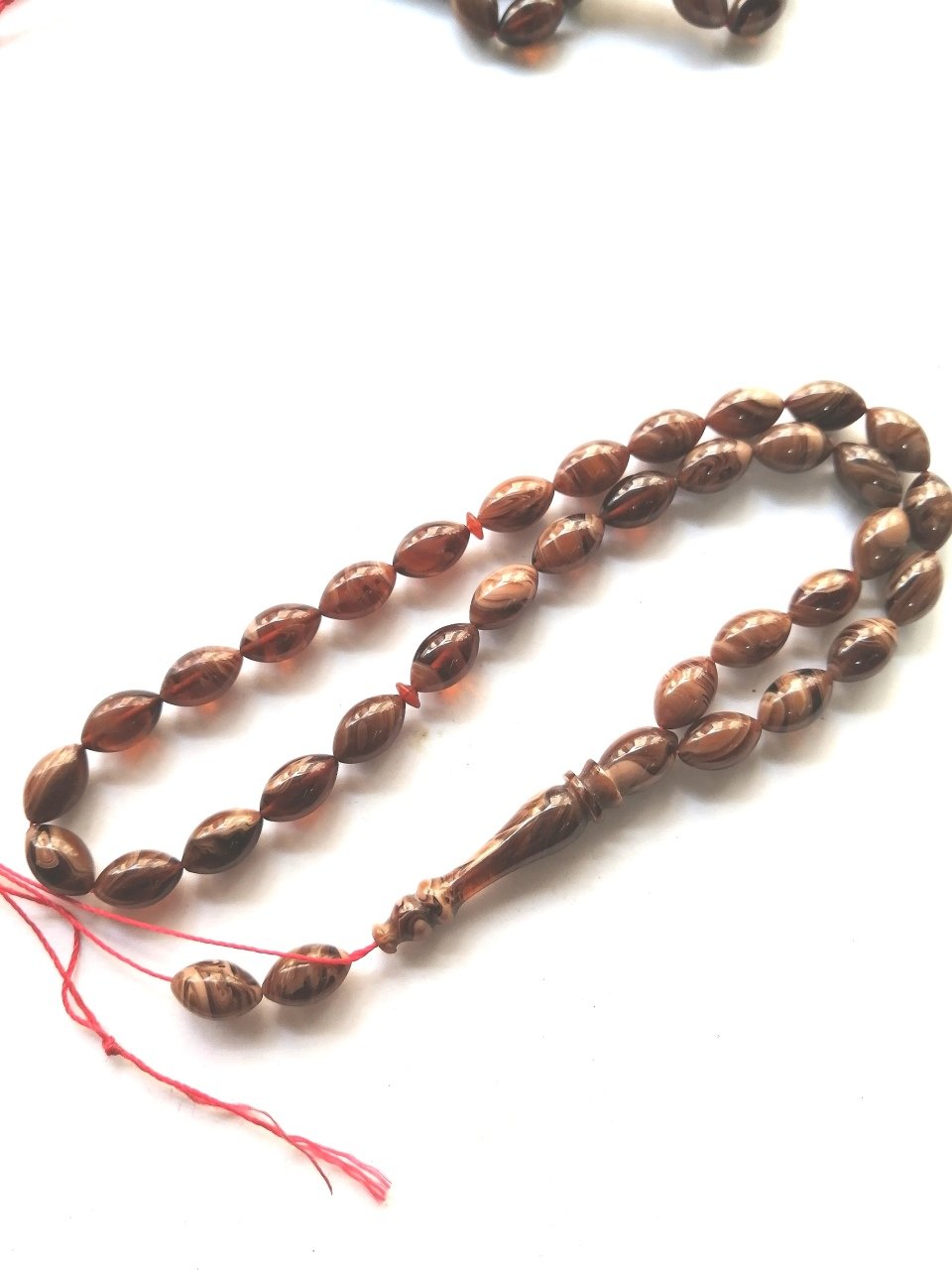 Beyzi Kesim Sıkma Kehribar Tesbih