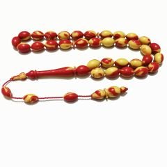 Sistem Püsküllü Özel İşçilikli Sarı Kırmızı Arizona Firuze Taraftar Tesbihi