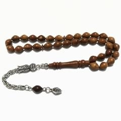 Gümüş Kaplama Püsküllü Beyzi Kesim Kuka Tesbih