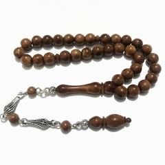 Gümüş Kaplama Püsküllü Küre Kesim Bilek Boy Kuka Tesbih