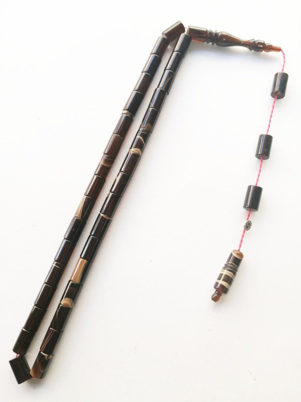 Sistem Püsküllü Kesme Model Hareli Sıkma Kehribar Tesbih