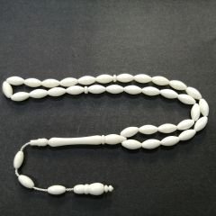 Sistem Püsküllü Beyzi Kesim Deve Kemiği Tesbih