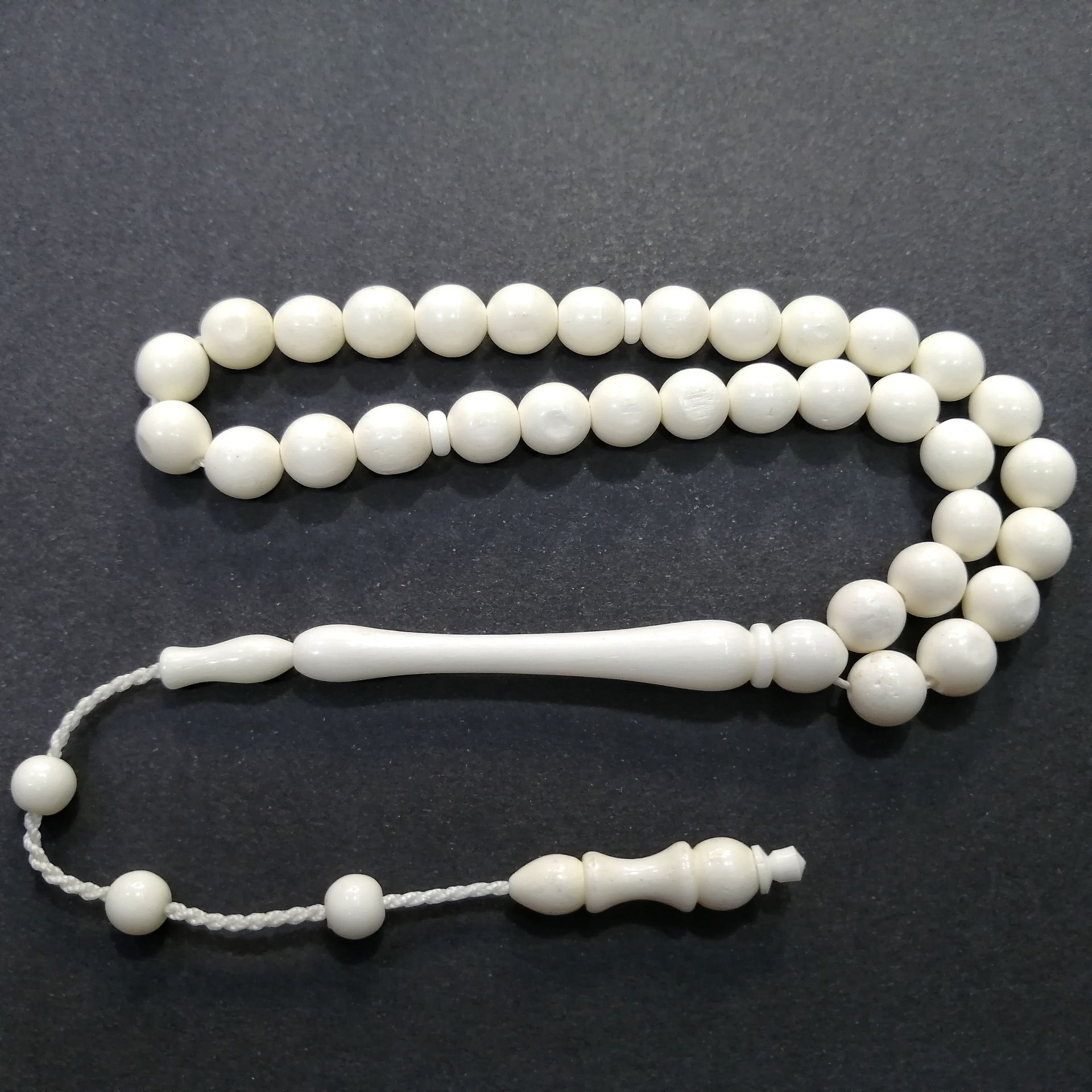 Sistem Püsküllü Sülün İmame Küre Kesim Deve Kemiği Tesbih