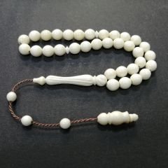 Sistem Püsküllü İmamesi İşçilikli Küre Kesim Deve Kemiği Tesbih