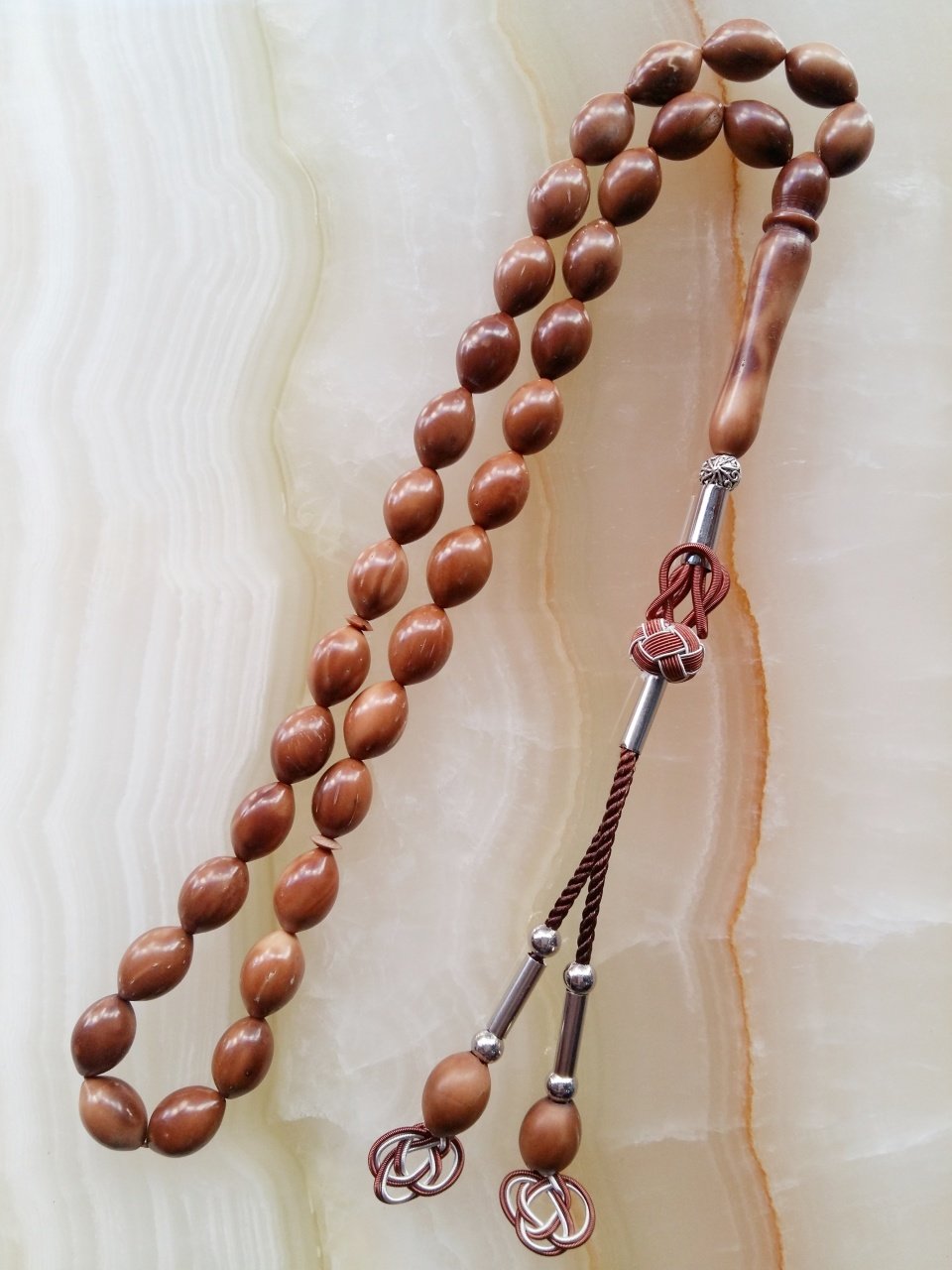 Metal Elişi Kazaz Püsküllü Kuka Tesbih