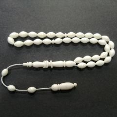 Sistem Püsküllü İmamesi Halkalı Beyzi Kesim Deve Kemiği Tesbih