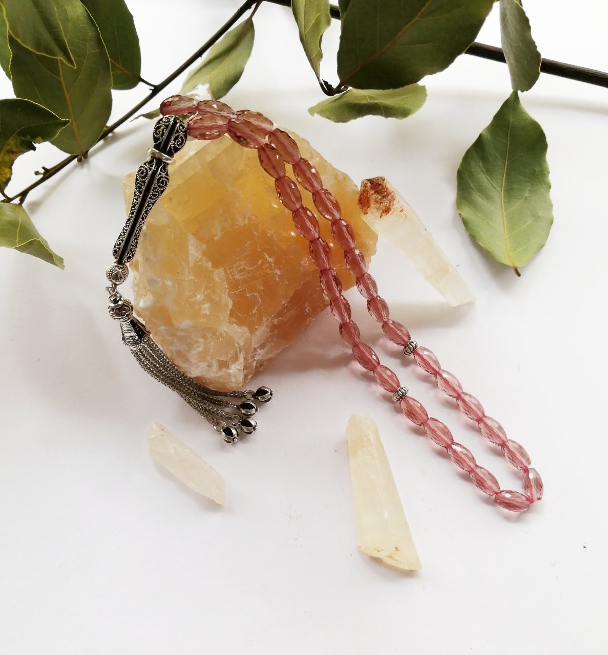 Alpaka Püsküllü Zultanit Tesbih