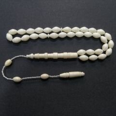 Sistem Püsküllü İmamesi İşçilikli Beyzi Kesim Deve Kemiği Tesbih