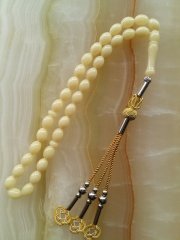 Metal Elişi Kazaz Püsküllü Damla Benzetmesi Tesbih