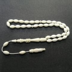 Sistem Püsküllü İmamesi Halkalı Beyzi Kesim Deve Kemiği Tesbih