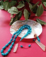 Sistem Püsküllü İmzalı Özel işçilikli Katalin Tesbih