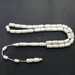 Sistem Püsküllü İmamesi İşçilikli Kapsül Kesim Deve Kemiği Tesbih