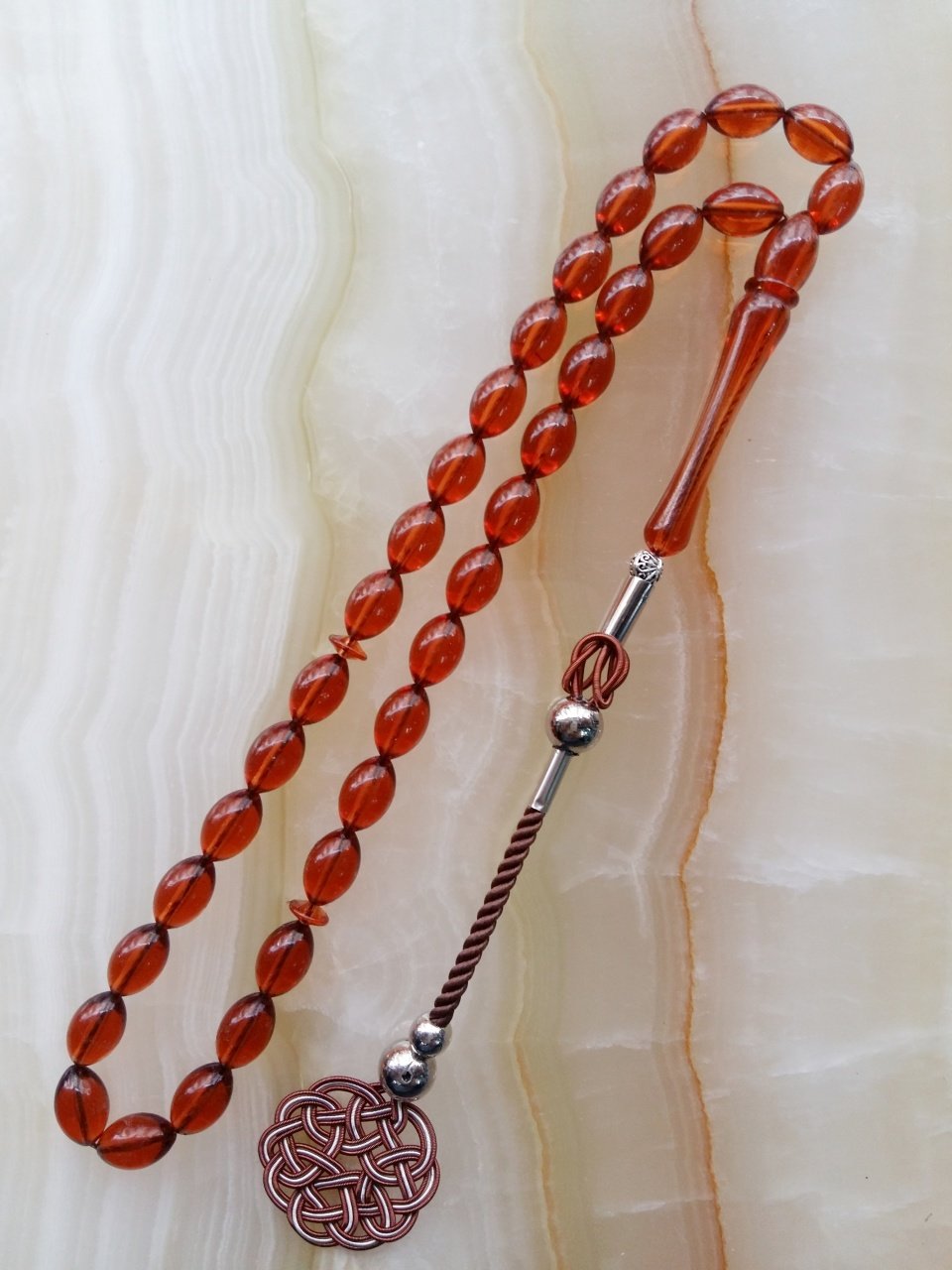 Metal Elişi Kazaz Püsküllü Beyzi Kesim Tesbih