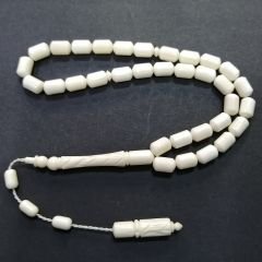 Sistem Püsküllü İmamesi İşçilikli Kapsül Kesim Deve Kemiği Tesbih