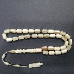 Sistem Püsküllü İmamesi Halkalı Uçlu Kapsül Kesim Koç Boynuzu Tesbih