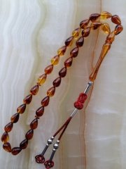 Metal Elişi Kazaz Püsküllü Damla Kesim Tesbih