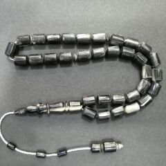 Sistem Püsküllü İmamesi Halkalı Uçlu Kapsül Kesim Koç Boynuzu Tesbih