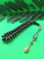 Alpaka Püsküllü Basık Kesim Rustaşı Tesbih