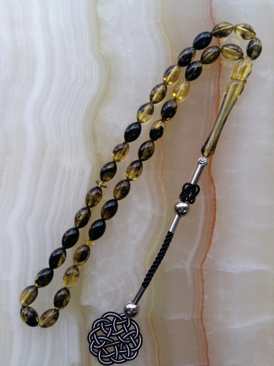 Metal Elişi Kazaz Püsküllü Beyzi Kesim Tesbih