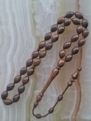 Sistemli Özel İşçilikli Kolleksiyonluk Beyzi Kesim Pelesenk Ağacı Tesbih