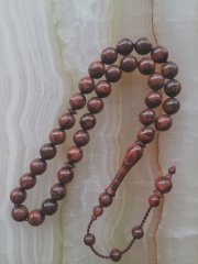 Sistemli Özel İşçilikli Kolleksiyonluk Küre Kesim Yılan Ağacı Tesbih