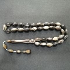 Sistem Püsküllü Beyzi Kesim Koç Boynuzu Tesbih