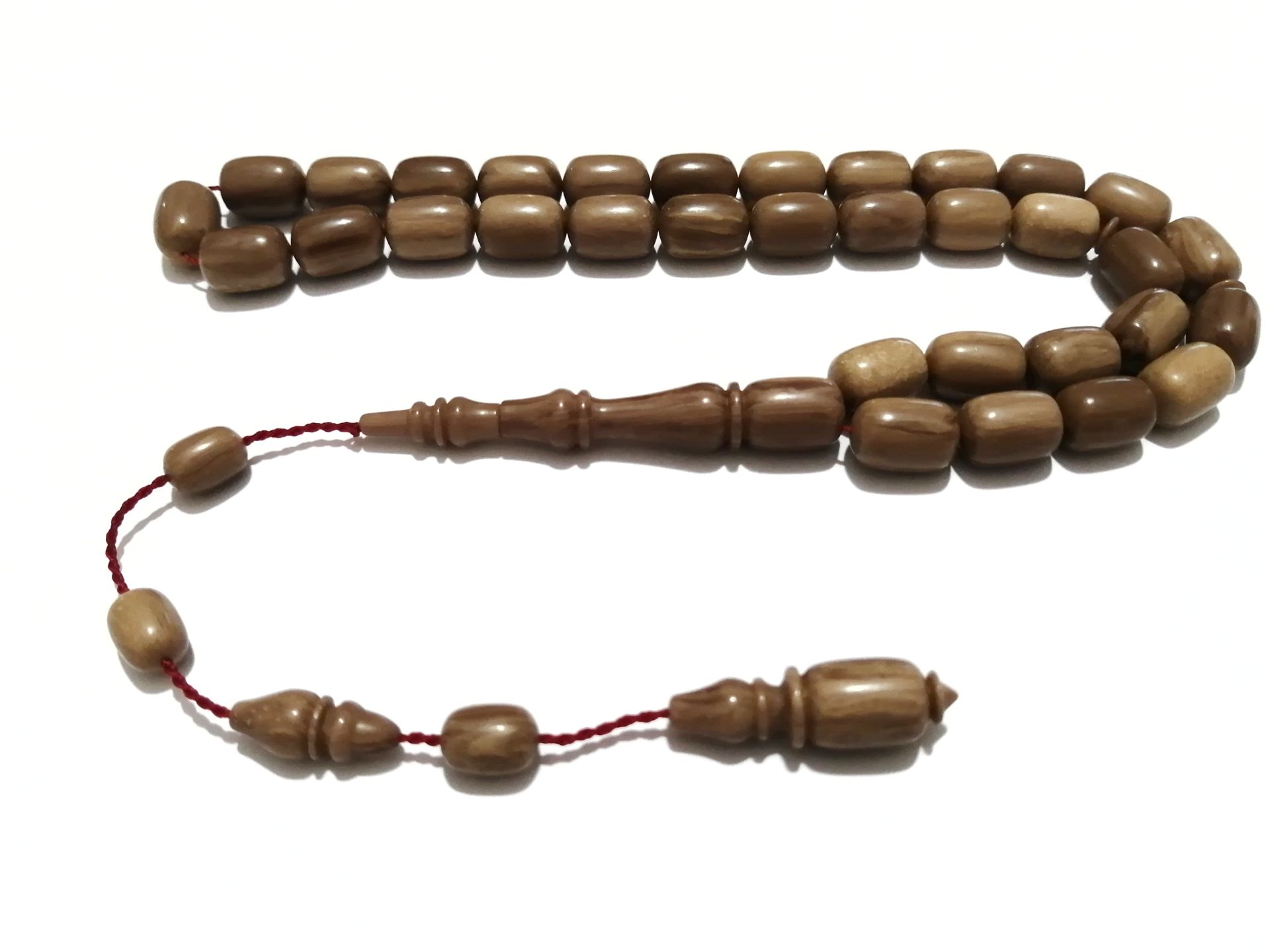 Sistem Püsküllü Kapsül Kesim Hareli Sıkma Kehribar Tesbih