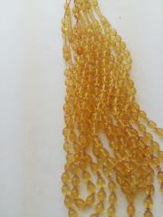 Sarı Sıkma Kehribar Tesbih