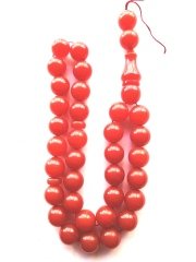 İri Boy Küre Kesim Çubuk Malzeme Sıkma Kehribar Tesbih