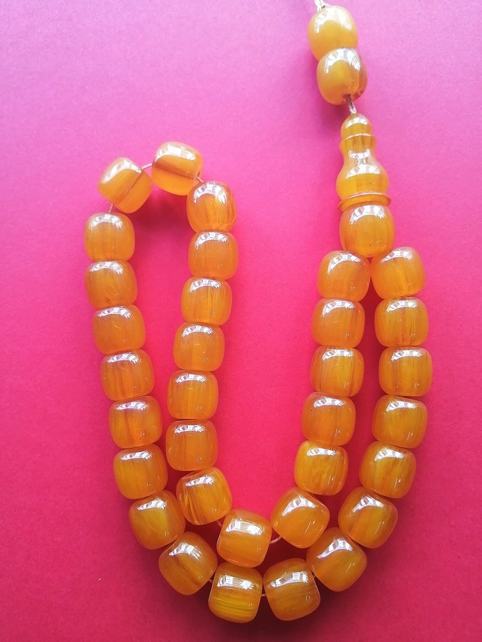 Dabbas Malz. Fıçı Kesim Hareli Sıkma Kehribar Tesbih