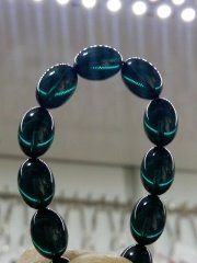 Sistemli Yumurta Kesim Özel İşçilikli Ateş Kehribar Tesbih