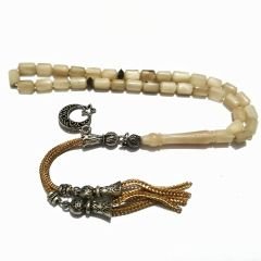 Alpaka Püsküllü Koç Boynuzu Tesbih