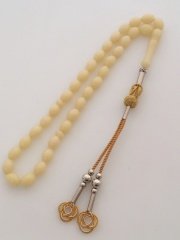 Metal Elişi Kazaz Püsküllü Damla Benzetmesi Beyrut Damla Kehribar Tesbih