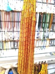 Sarı Kesme Model Ateş Kehribar Tesbih