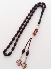 Metal Elişi Kazaz Püsküllü Arpa Kesim Fiber Tesbih