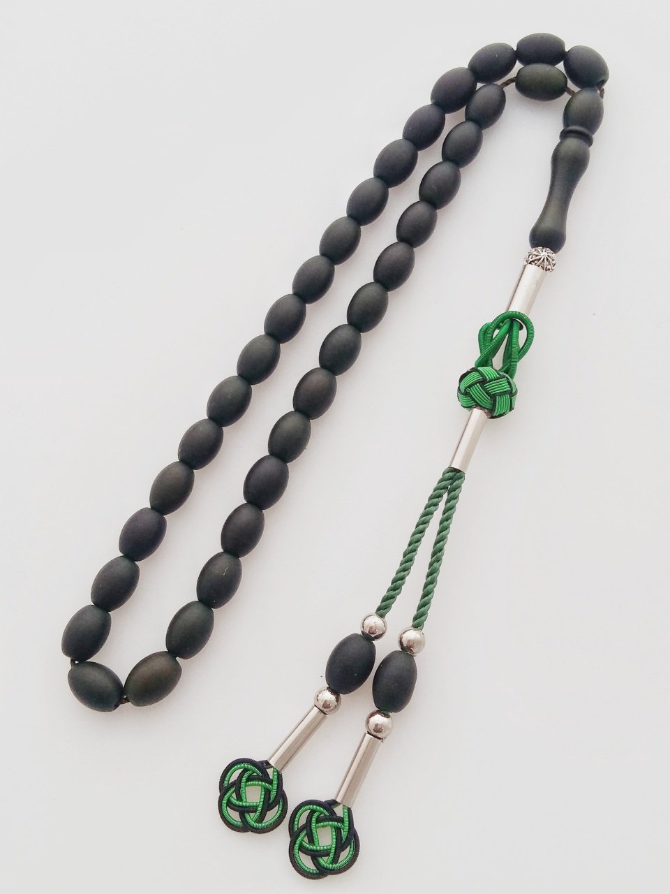 Metal Elişi Kazaz Püsküllü Beyzi Kesim Fiber Tesbih