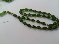 Çimen Yeşili Ateş Kehribar Tesbih