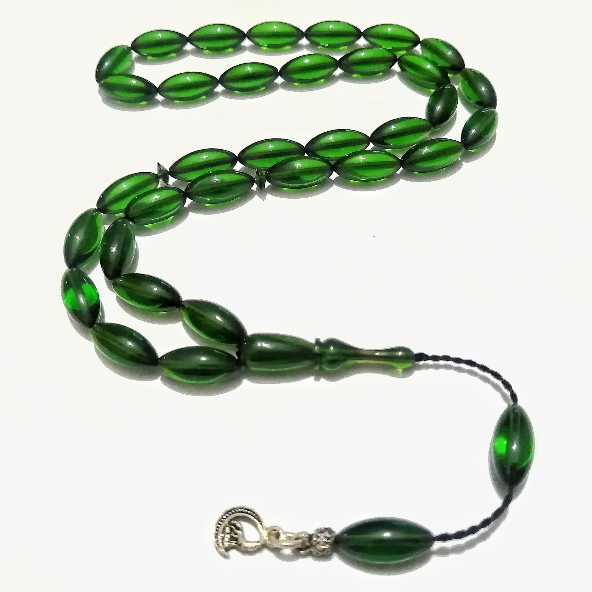 İp Püsküllü Ateş Kehribar Tesbih