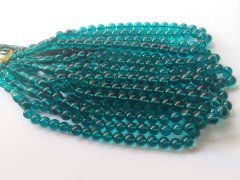 Çakır Mavisi Özel İşçilikli Ateş Kehribar Tesbih