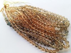 Şeffaf Özel İşçilikli Ateş Kehribar Tesbih