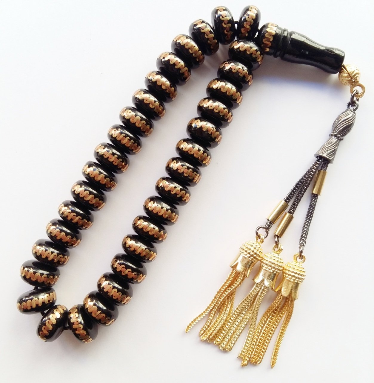 Sarı Sarma Rus Taşı Tesbih