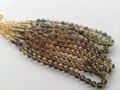 Şeffaf Mavi Hareli Özel İşçilikli Ateş Kehribar Tesbih