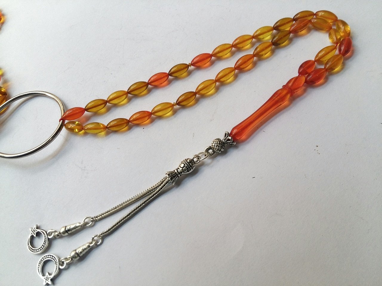 Sıkma Kehribar Tesbih