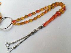 Sıkma Kehribar Tesbih