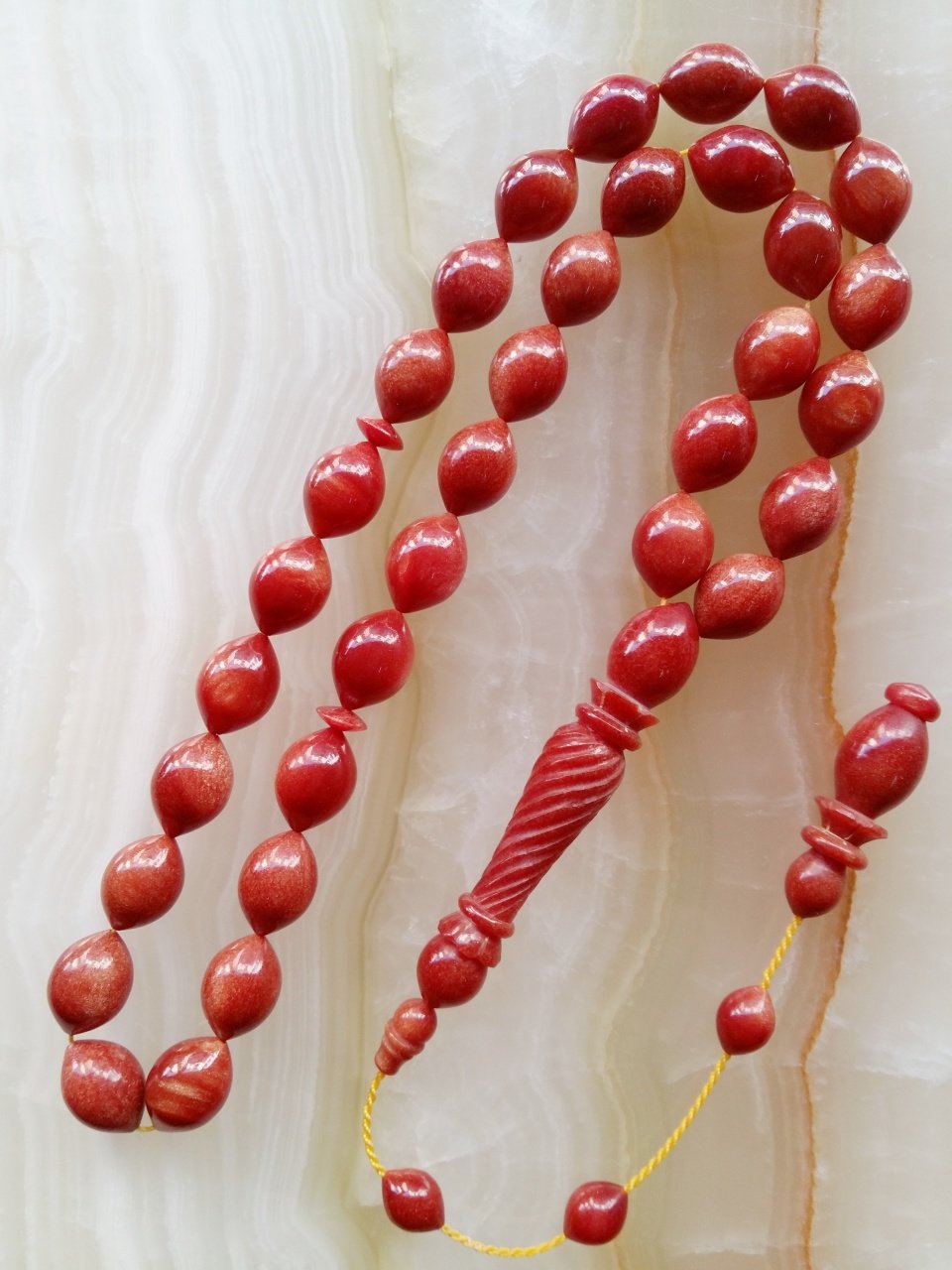 Sistemli İmamesi İşçilikli Piyasanın En Kaliteli Hammadesinden Yapılmış Kolleksiyonluk Sıkma Kehribar Tesbih