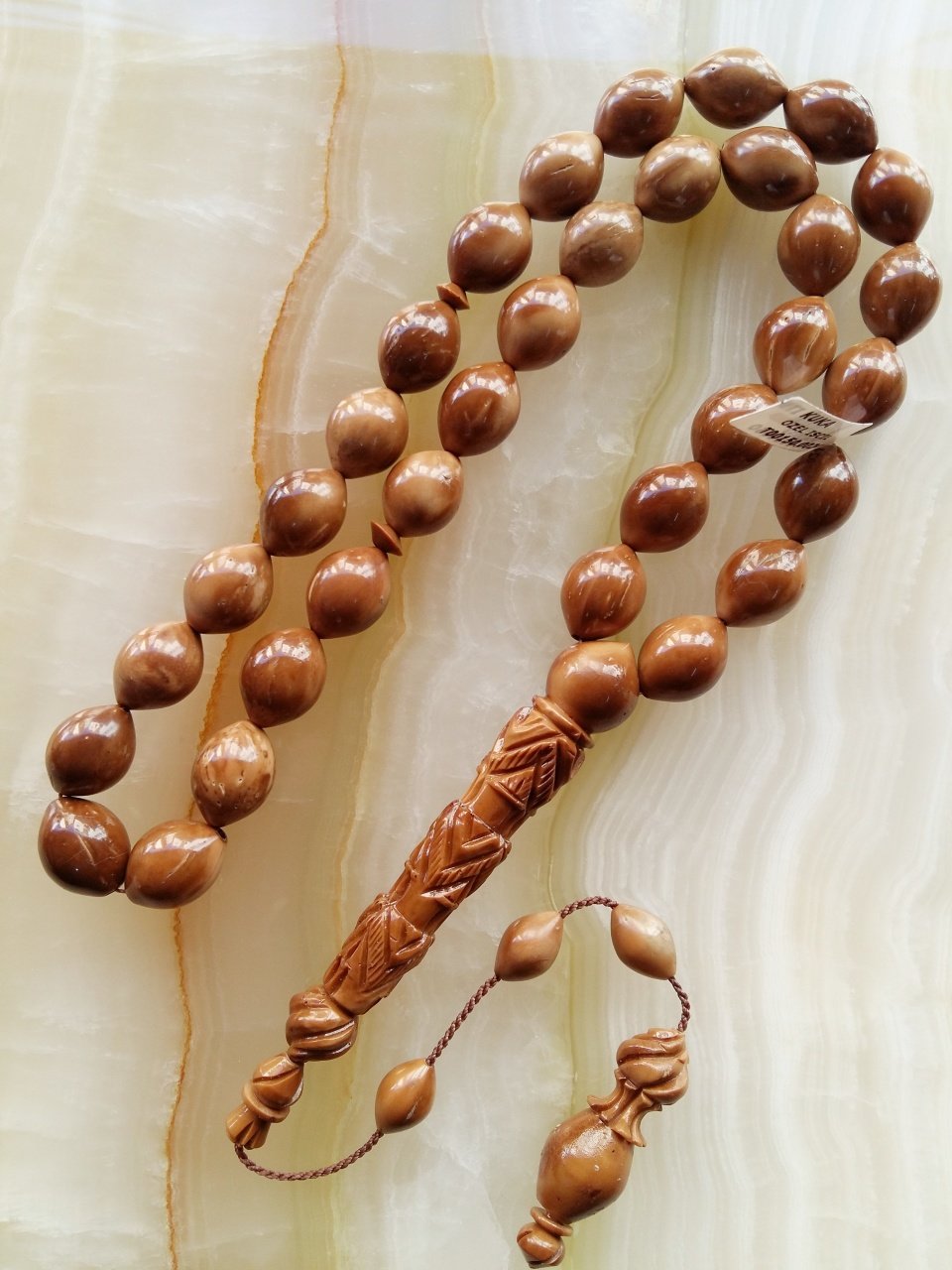 İmamesi Kalem İşçilikli Kolleksiyonluk İri Boy Kuka Tesbih