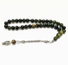 Gümüş Kaplama Alpaka Püsküllü Küre Kesim Katalin Tesbih