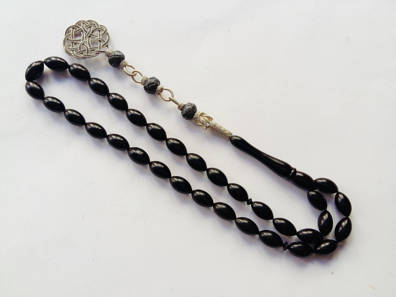 1000 Ayar Kazaz Püsküllü Sıkma Kehribar Tesbih